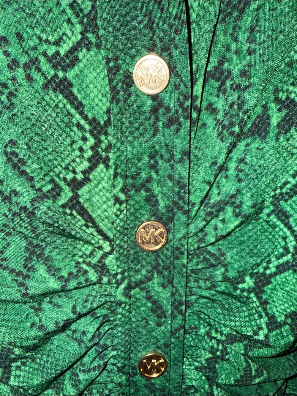 Michael Kors Stretch Matte Jersey Snake Print Dress